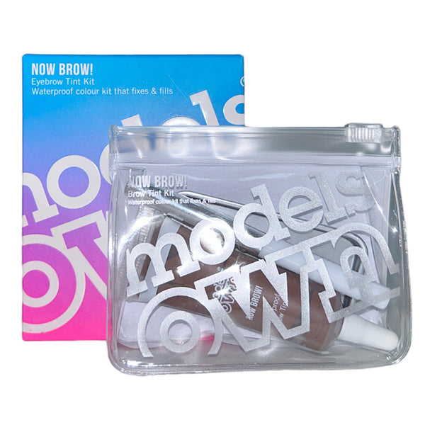 Model's Own Now Brow! Waterproof Eyebrow Tint Kit Medium Brown