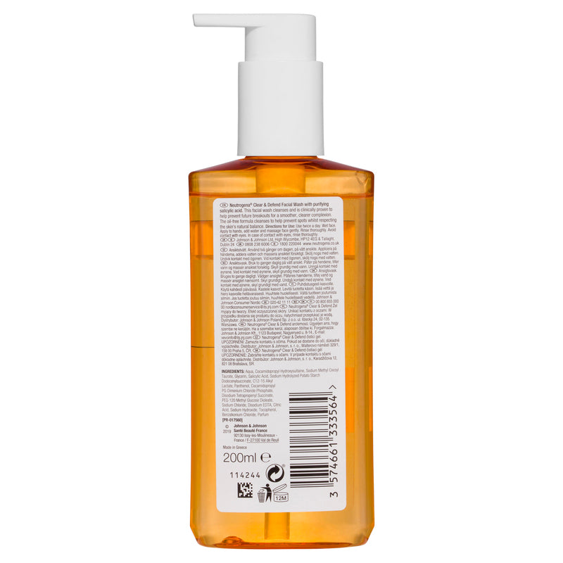 Neutrogena Visible Clear Daily Face Wash 200ml