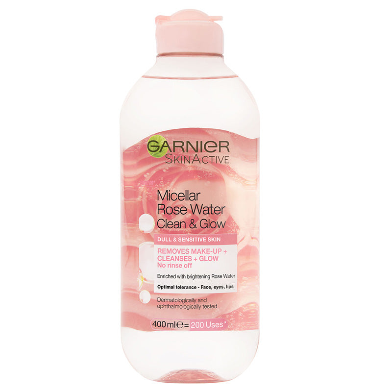 Garnier SkinActive Micellar Rose Cleansing Water Clean & Glow 400ml