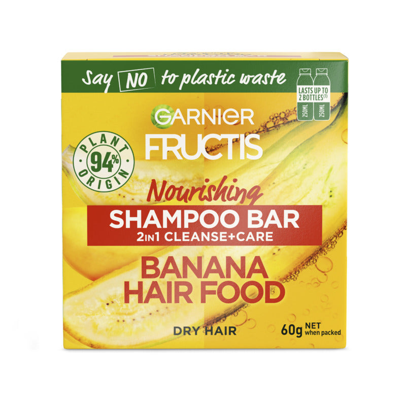 Garnier Fructis Banana Hair Food 2in1 Shampoo Bar 60g