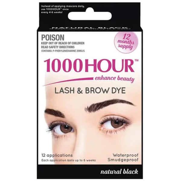 1000 Hour Eyelash & Brow Dye Kit Natural Black