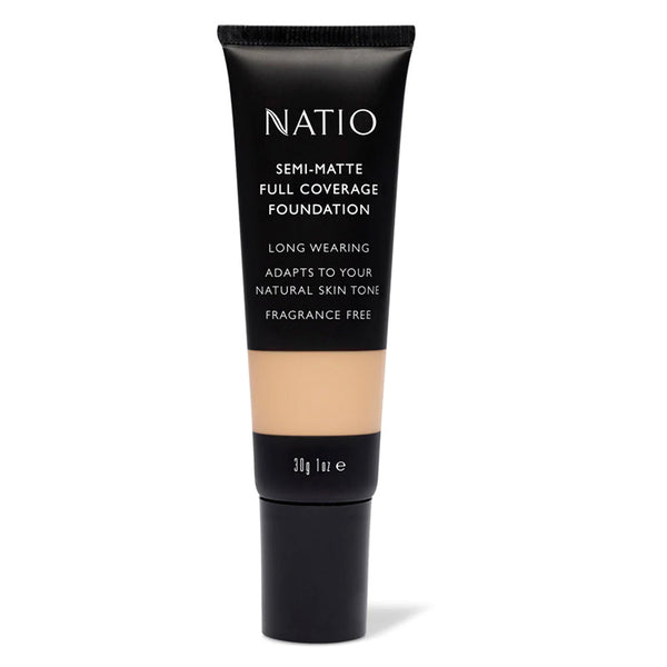 Natio Semi-Matte Full Coverage Foundation Nutmeg
