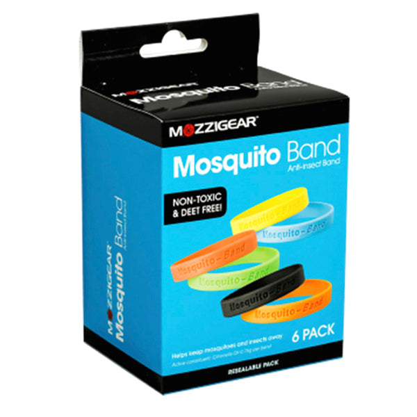 Mozzigear Mosquito Band Plain Value 6 Pack