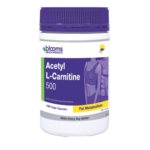 Henry Blooms Acetyl L-Carnitine 500 180 Vege Caps
