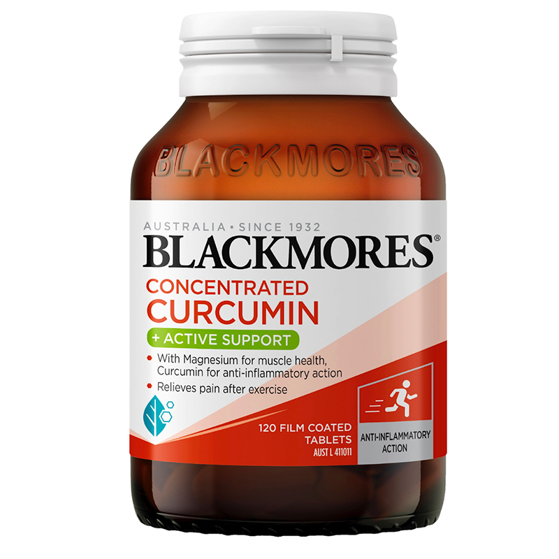 Blackmores Concentrated Curcumin Active Support 120 Tablets