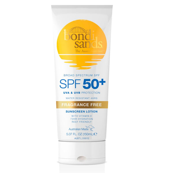 Bondi Sands SPF 50+ Fragrance Free Body Sunscreen Lotion 150ml
