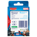 Marvel Elastoplast packaging with superhero characters on a white background