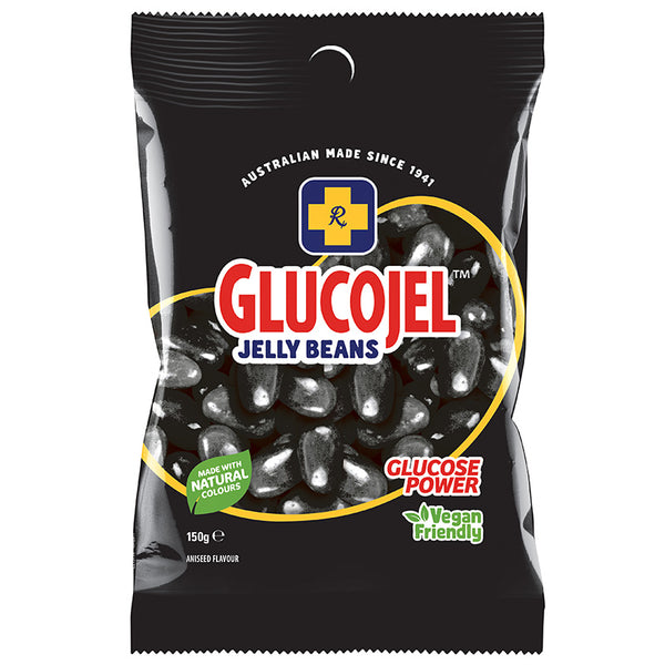Glucojel Jelly Beans Black 150g