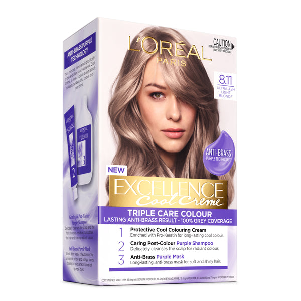 L’Oréal Paris Excellence Cool Crème 8.11 Ultra Ash Light Blonde