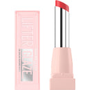 Maybelline lip balm with pink packaging on a white background