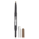Brow pencil with cap and spoolie on a white background