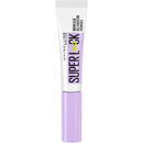 Maybelline Super Lock Brow Glue Clear Eyebrow Gel tube with a purple cap.