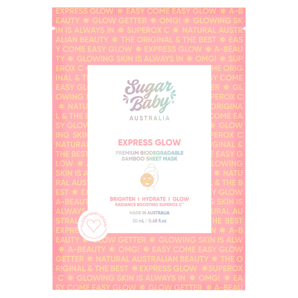 Sugar Baby Express Glow Single Sheet Mask 20ml