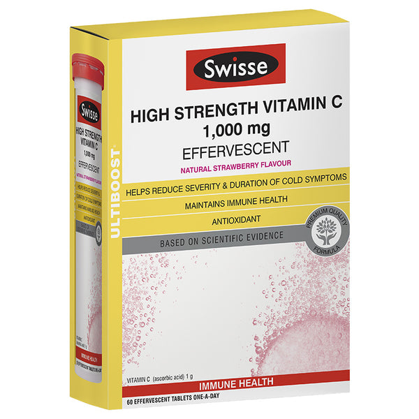 Swisse U/B High Strength Vitamin C Effervesent 60 Tabs