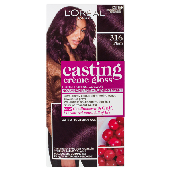 L'Oréal Paris Casting Crème Gloss Semi-Permanent Hair Colour - 316 Plum (Ammonia Free)