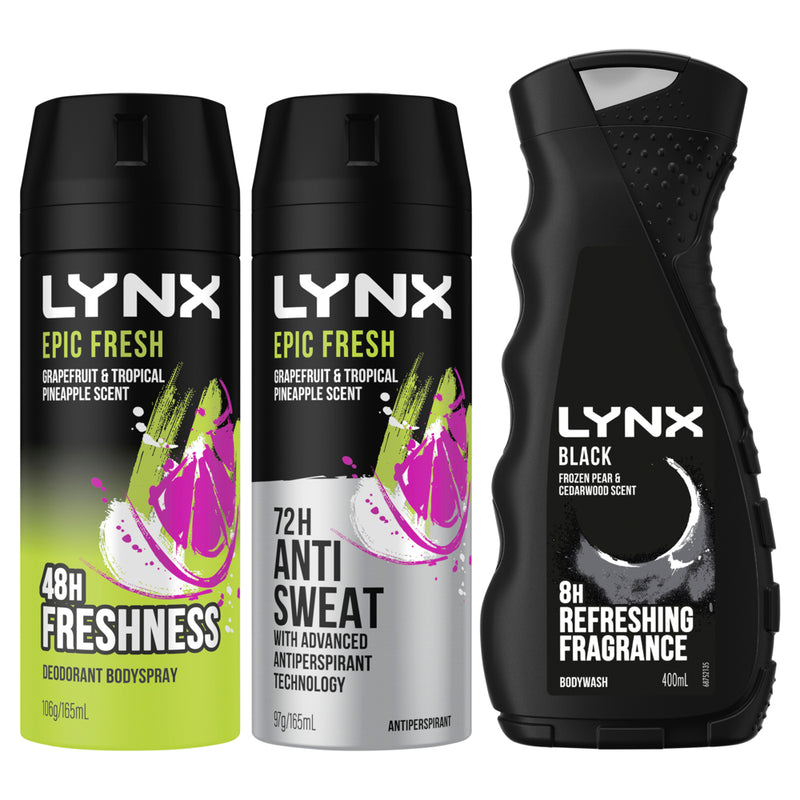 Lynx Epic Fresh Core Trio Gift Pack