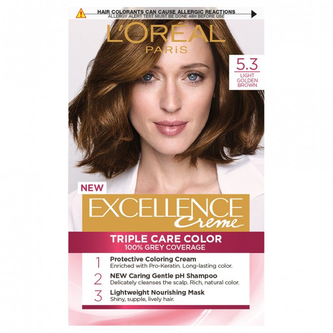 L'Oréal Excellence Crème 5.3 Golden Brown Hair