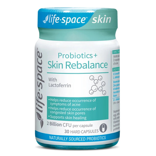 Life Space Probiotic + Skin Rebalance 30Caps