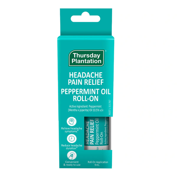 Thursday Plantation Peppermint Headache Pain Relief Roll On 9ml