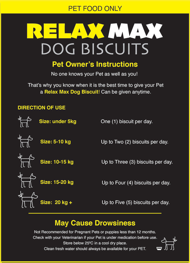 Relax Max Dog Biscuits 200g