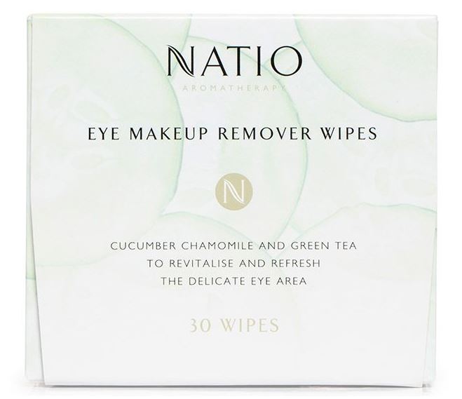 Natio Eye Make Up Remover Wipes 30 wipes