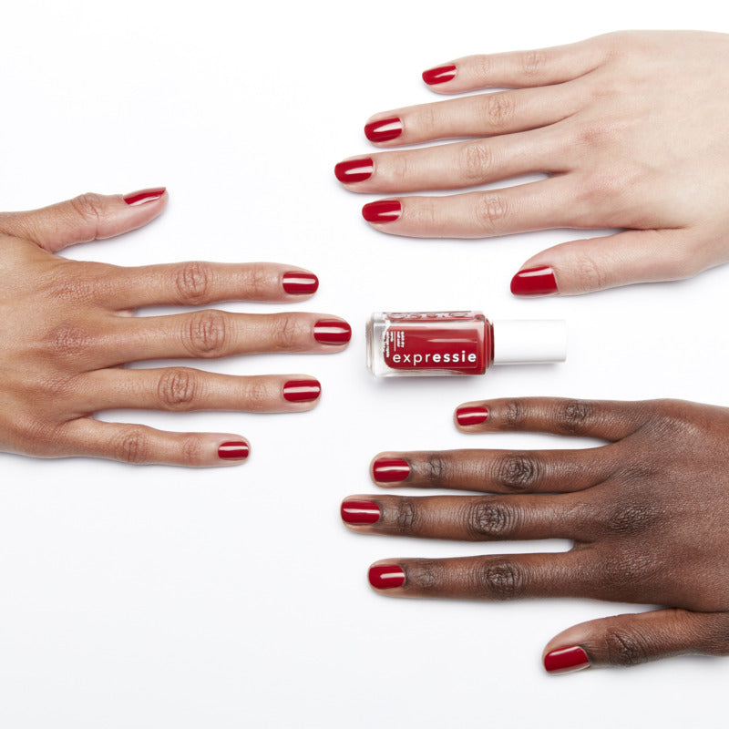 Essie expressie Quick-Dry Nail Polish Seize The Minute 190 Blue-Toned Red