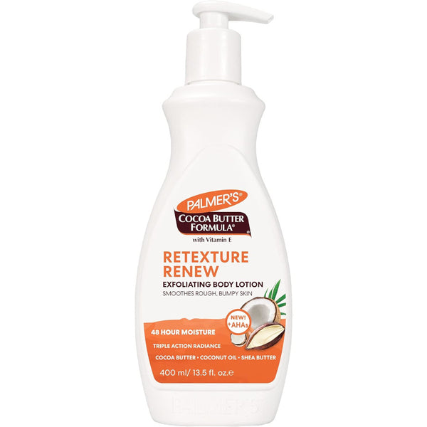 Palmers Cocoa Butter Retexture Renew Exfolitating Body Lotion 400ml