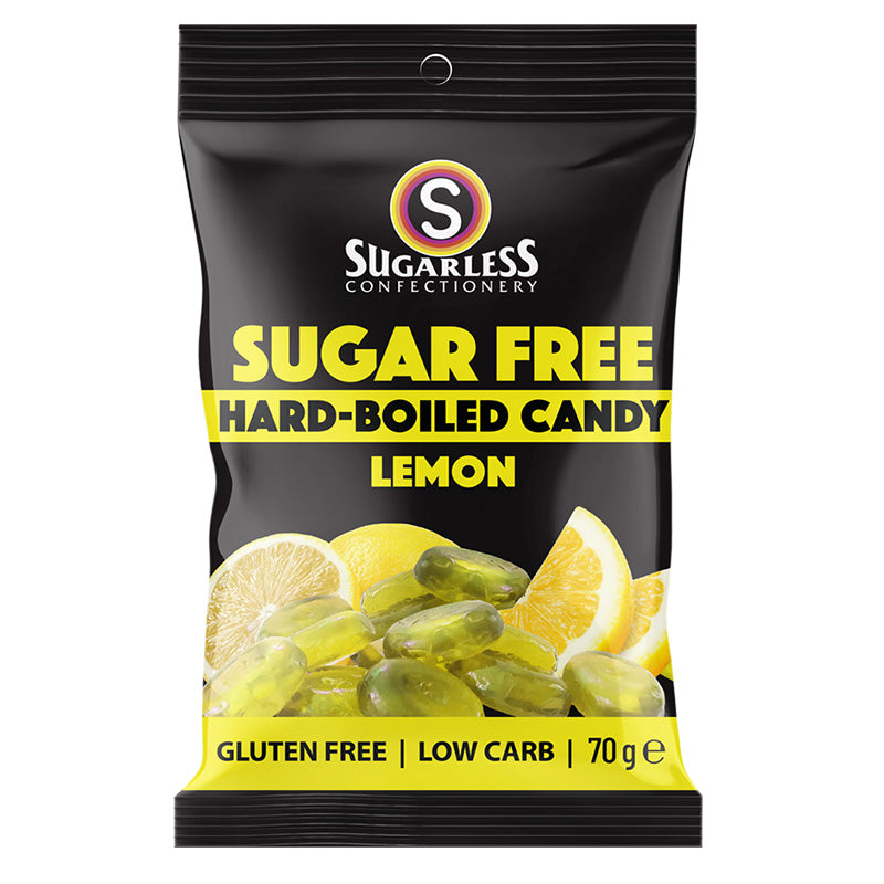 Sugarless Confectionery Lemon Hard-Boiled Candy 70g