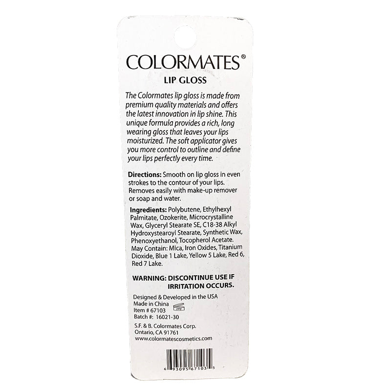 Colormates Lip Gloss Satingold Coral