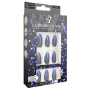 W7 Glamorous Fake Adhesive Nails 24 Pack - Illusion