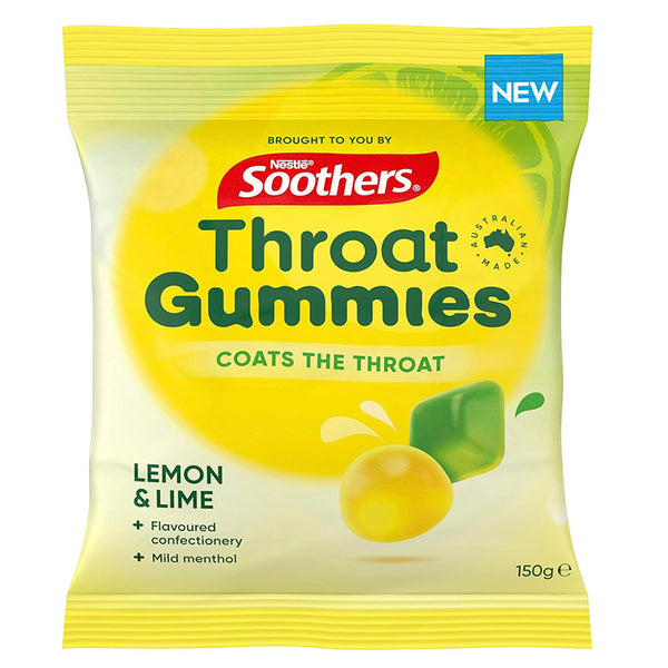 Nestle Soothers Lemon Lime Throat Gummies 150g