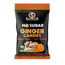 Sugarless Confectionery Orange & Turmeric flavoured Ginger Candies 60g