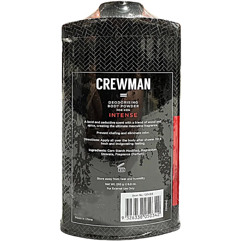 Crewman Mens Intense Talc Free Body Powder 250g