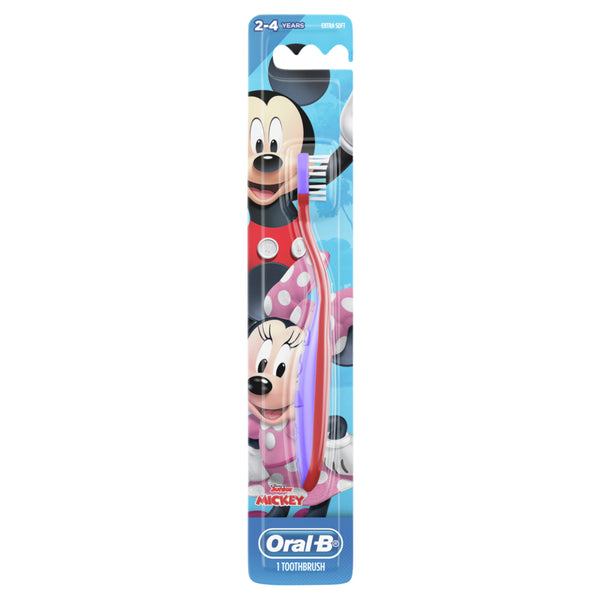 Oral B Stages 2 Mickey 2-4 Years Clean Kids Toothbrush 1 Pack