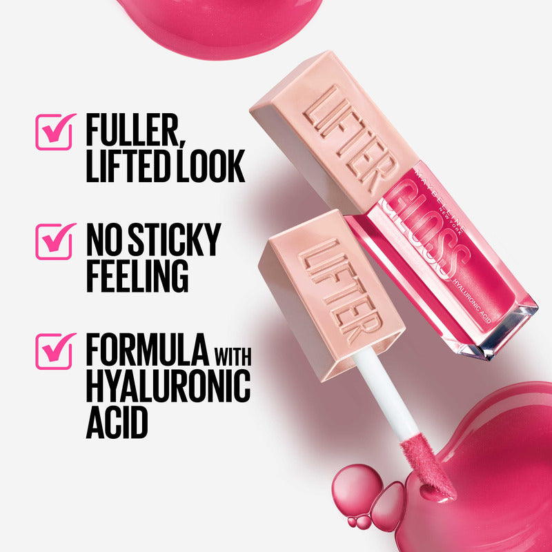 Maybelline Lip Lifter  Gloss Hydrating Lip Gloss Candy Drop 24 Bubblegum