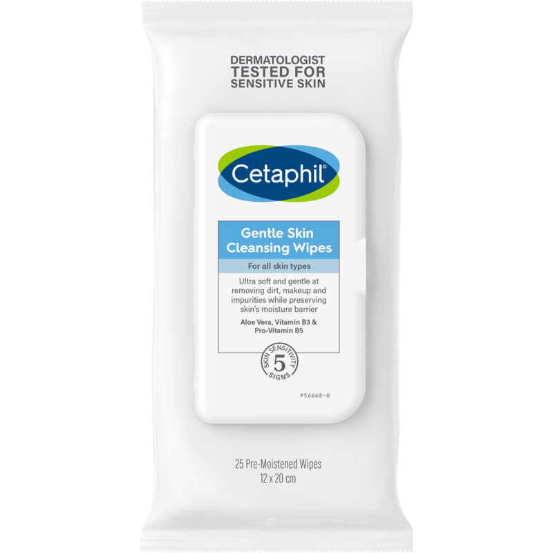 Cetaphil Gentle Skin Cleansing Wipes 25 pack