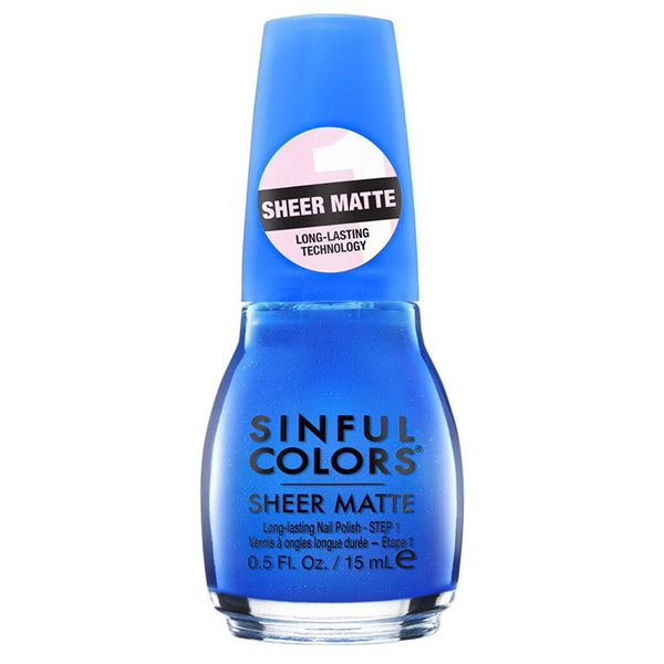 Sinful Colors Sheer Matte Nail Polish Kiss of Cobalt