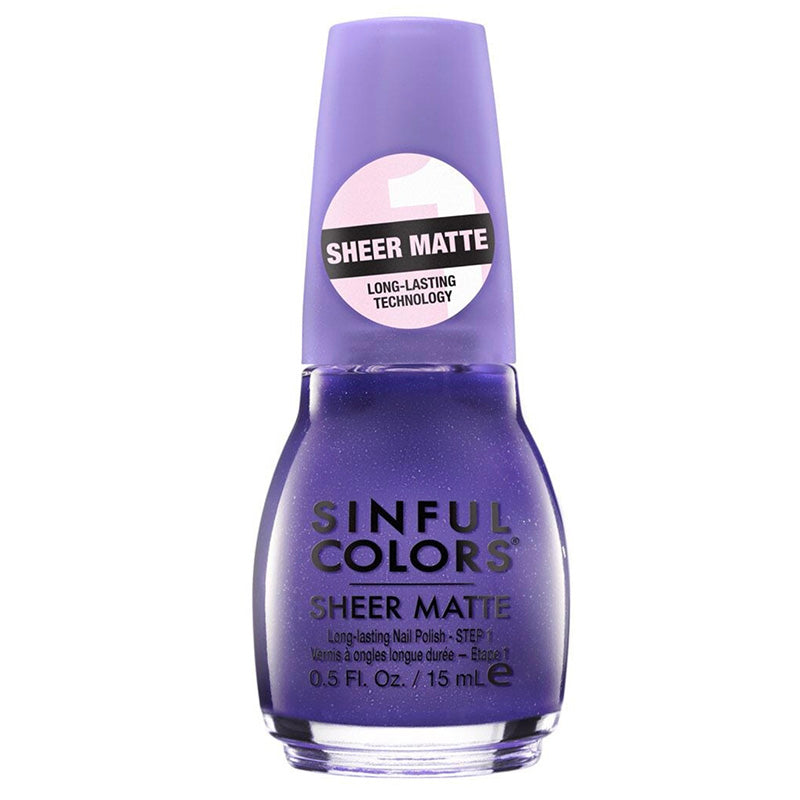 Sinful Colors Sheer Matte Nail Polish Veiled In Violet