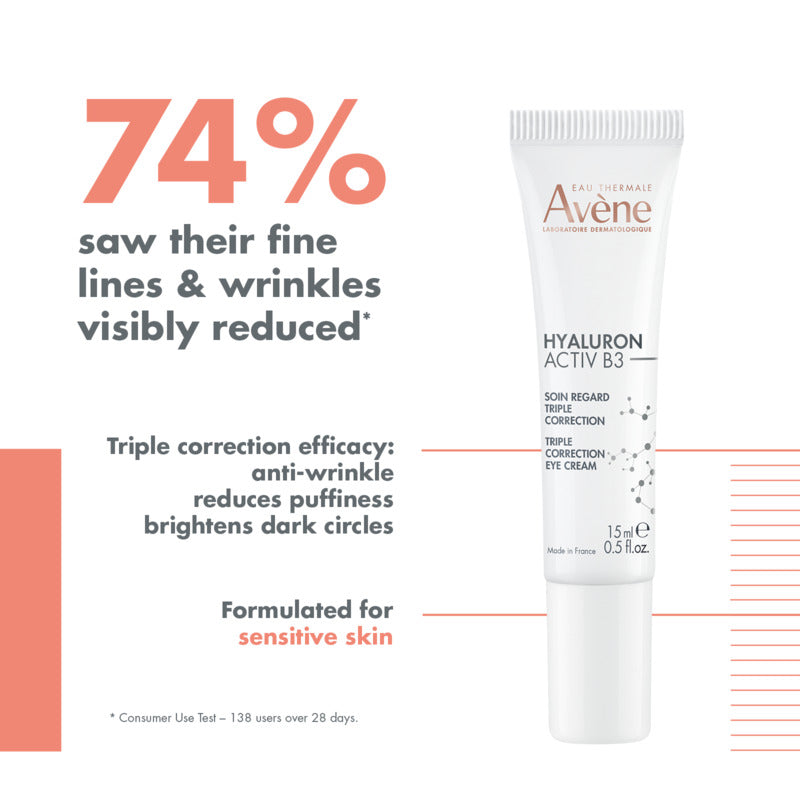 Avene Hyaluron Active B3 Triple Correction Eye Cream 15ml