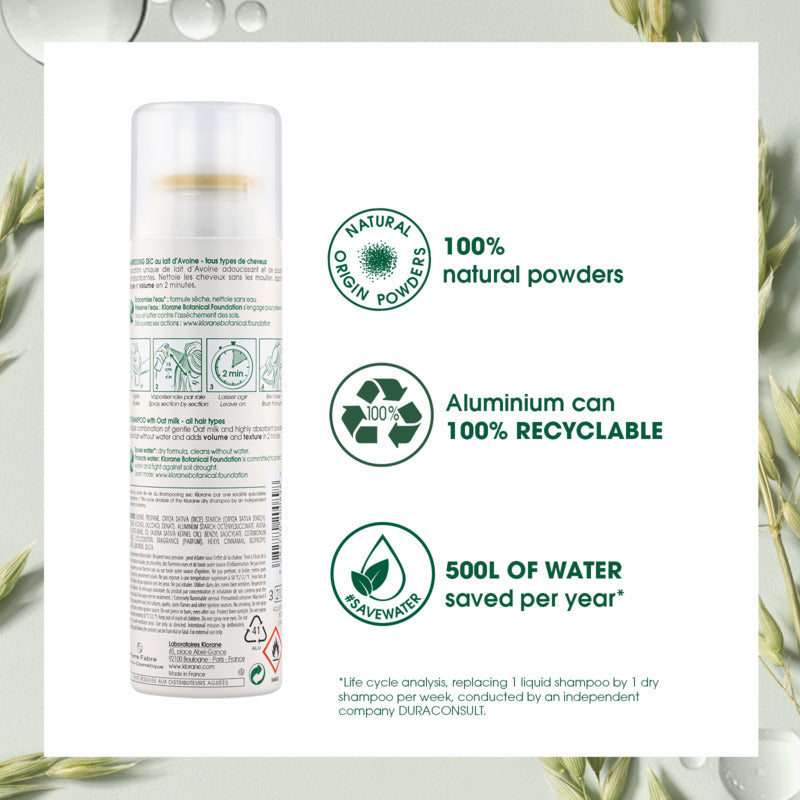 Klorane Dry Shampoo with Oat & Ceramide 150ml