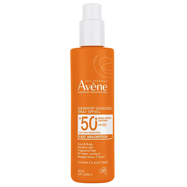 Avene Sunsitive Sunscreen Spray SPF 50+ 200ml