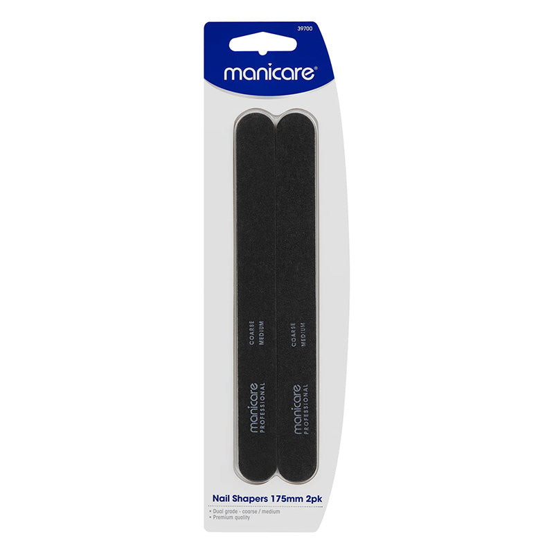 Manicare Nail Shapers Coarse/Medium 175mm 2 Pack