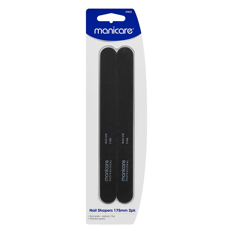 Manicare Nail Shapers Meidum/Fine 175mm 2 Pack