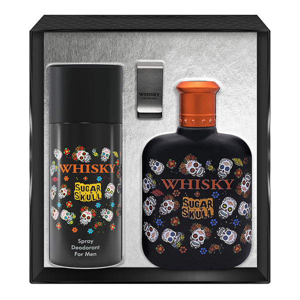 Whisky Sugar Skull 3 Piece Gift Set