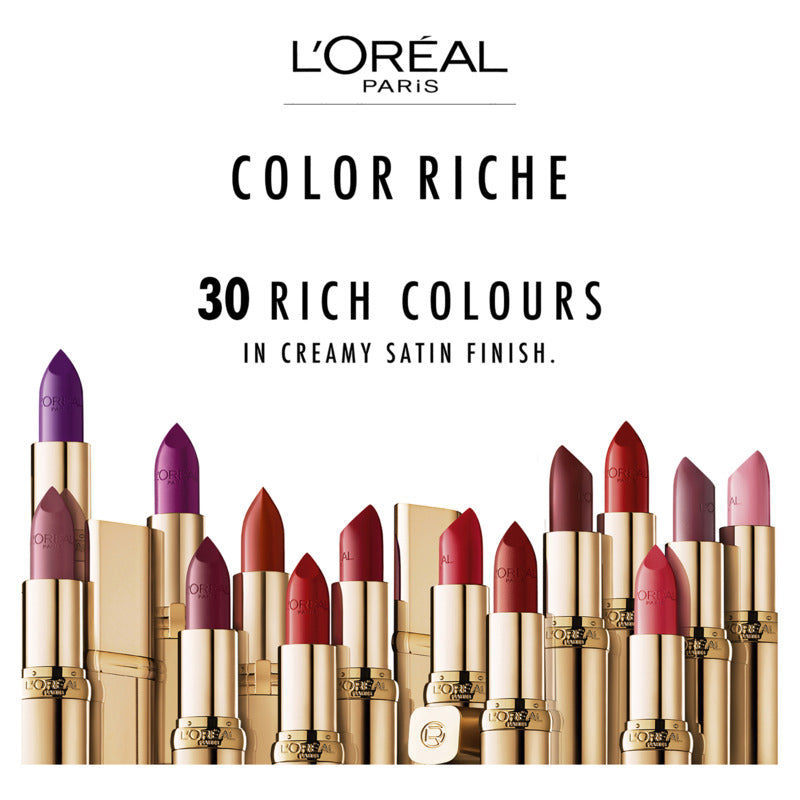 L’Oréal Paris Lipstick Colour Riche Satin 345 Cristal Cerise