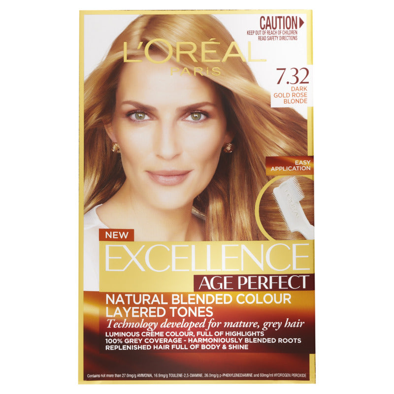 L’Oréal Paris Excellence Age Perfect 7.32 Dark Gold Rose Blonde