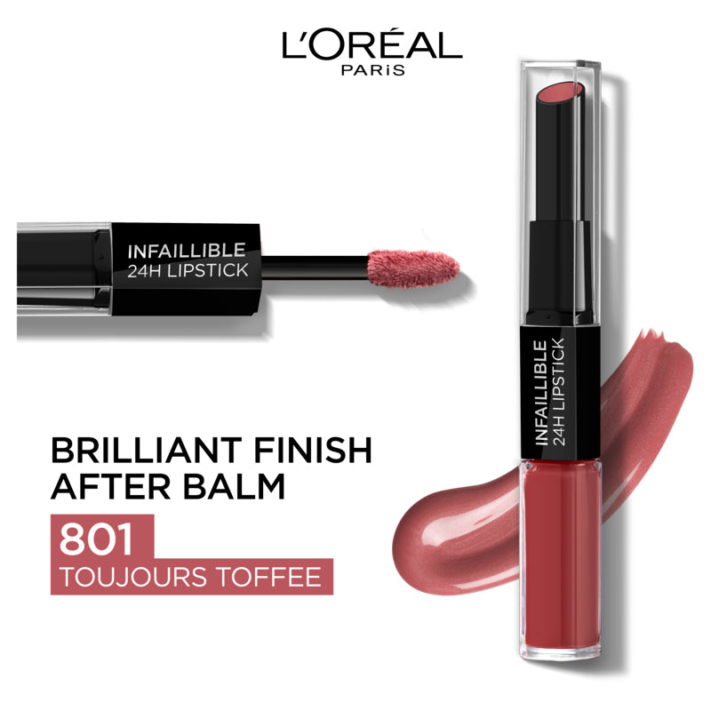 L’Oréal Paris Infallible 2 Step Lipstick 801 Toujours Toffee