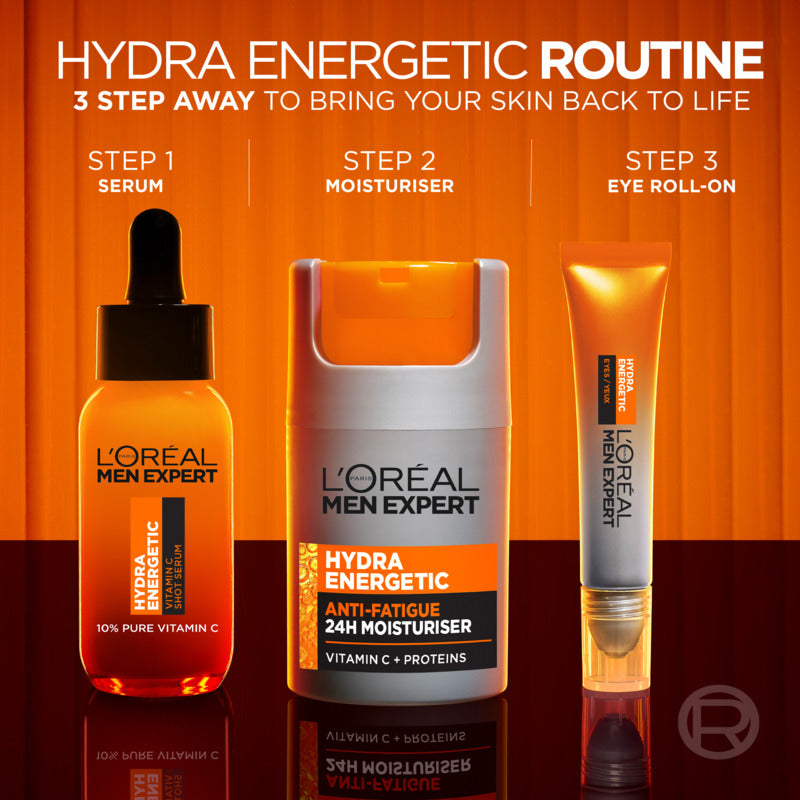 L'Oréal Paris Men Expert Hydra Energetic 10% Pure Vitamin C Shot Serum 30ml