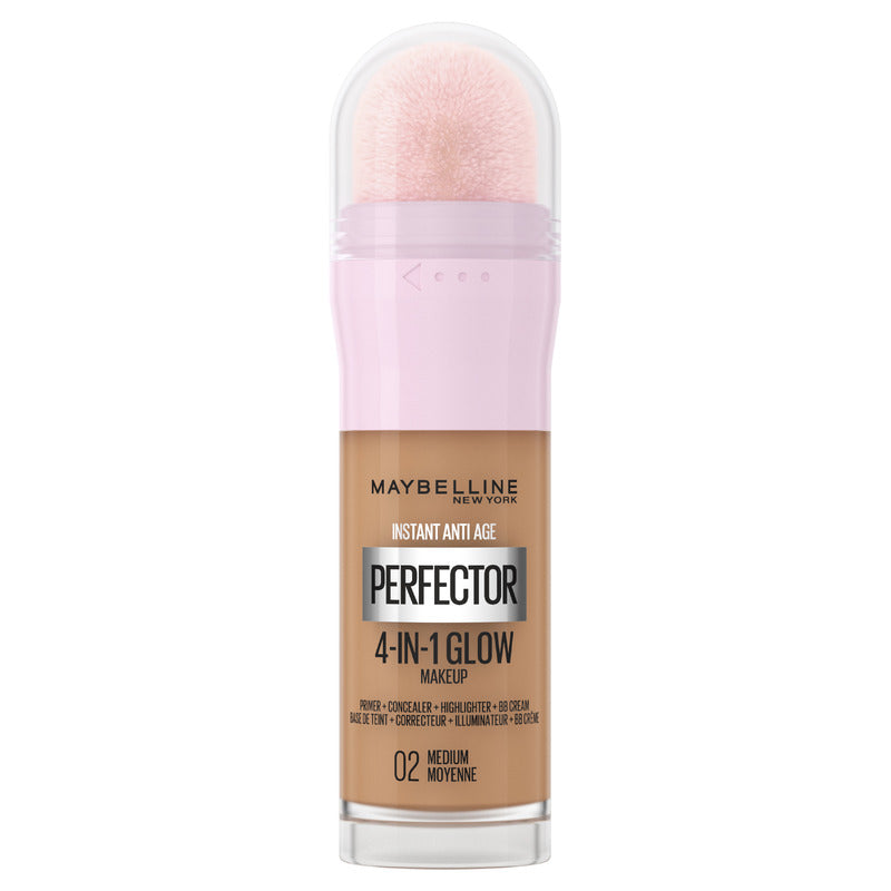 Maybelline Instant Perfector 4-In-1 Glow Foundation Makeup 02 Medium