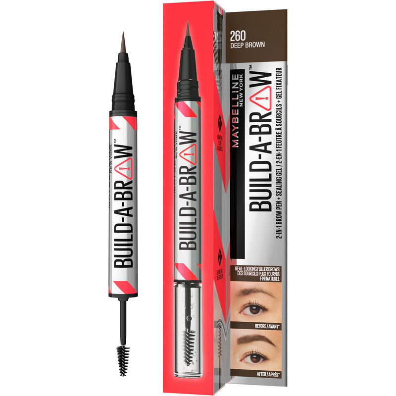 Maybelline Build-A-Brow Eyebrow Pen Deep Brown